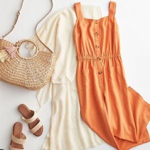 NWOT LC Womens Orange Jumpsuit